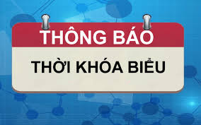 Thời Khoá biểu số 6 áp dụng từ ngày 02/12/2024